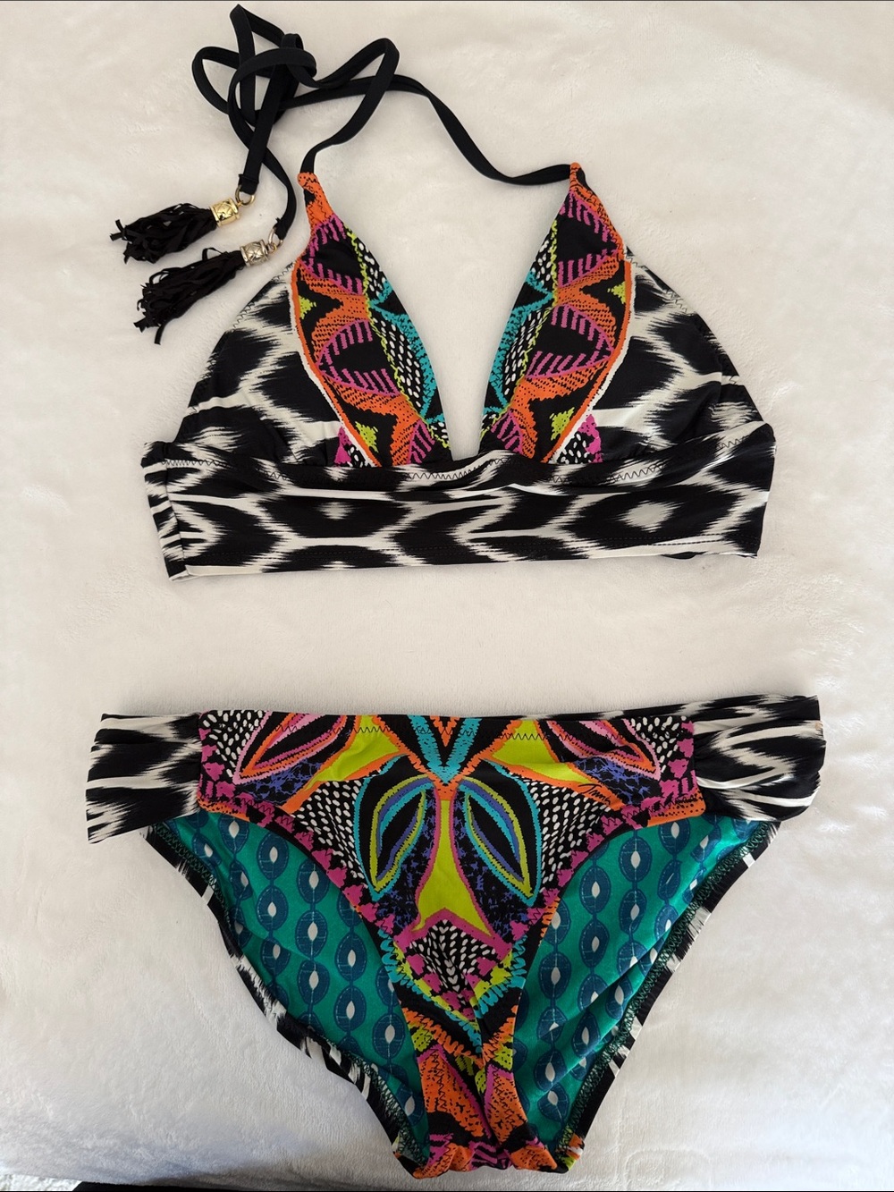 Trina Turk Abstract Print Bikini size S